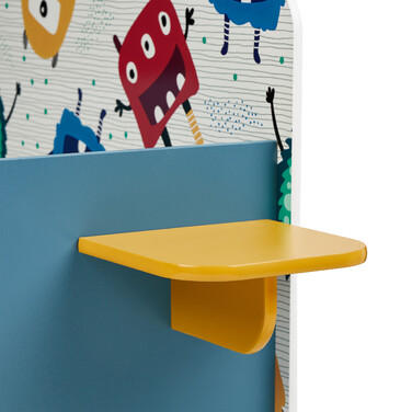 Relaxdays Kids' Bed - Little Monsters with Storage