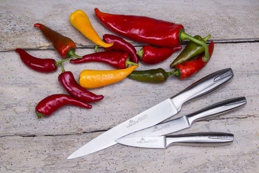 Набір ножів у підставці Gerlach Modern, 5 предметів, чорний блок