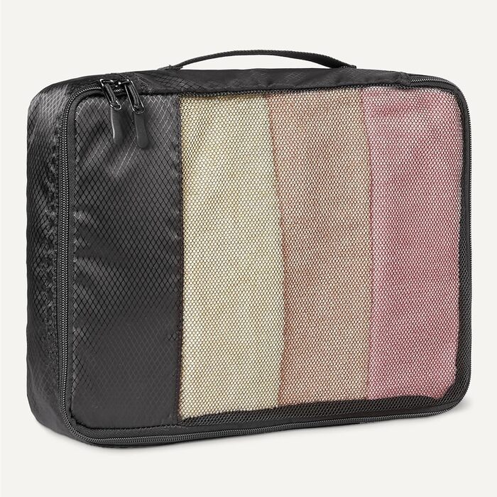 Органайзер для подорожей Amazon Essentials, 8 шт., чорний, з подвійним замком, 100% поліестер, різні розміри