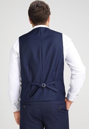 Чоловічий класичний жилет Athemen Slim Fit з V-подібним вирізом для костюма, бізнес-стиль та весіль (3XL, синій #922)