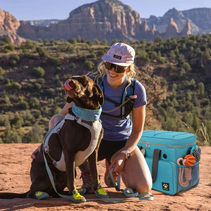 Універсальна переноска для тварин, ідеальна для подорожей та ночівель, аксесуари для котів та собак, стильна сумка-переноска з багатьма кишенями (Океановий блакитний)