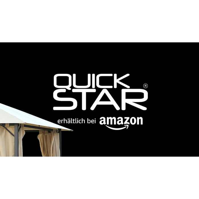QUICK STAR Replacement Canopy for Garden Pavilion 3x3m Grey RAL 7012 Antique Pavilion Roof Replacement Cover