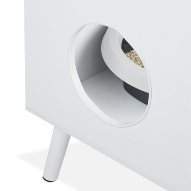 Relaxdays Cat Litter Box Cabinet