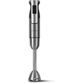 KLAMER Stabmixer 800W: 4-в-1 Пюрірувальник зі сталі, регулювання швидкості та Turbo-функція, Classic Single