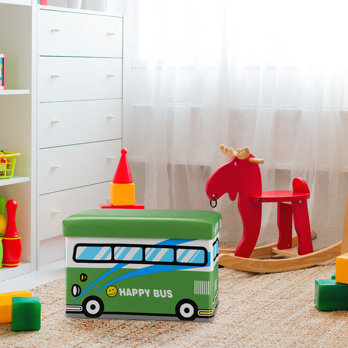 Relaxdays Foldable Toy Box with Storage Space