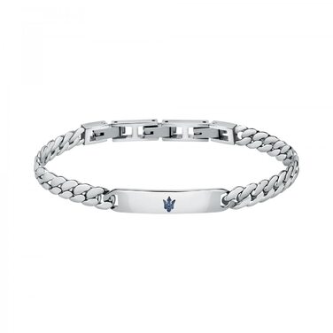 Браслет чоловічий Maserati Jewels з нержавіючої сталі синій JM222AVD05