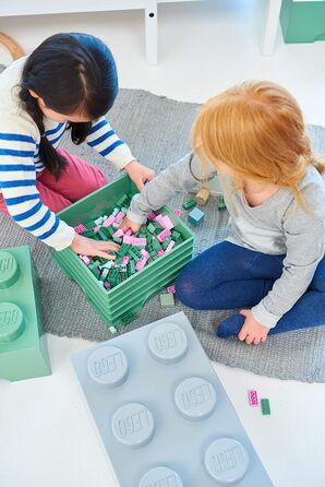 Контейнер для зберігання Lego Brick 8 великий, світло-блакитний
