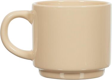 Набір келихів HOME DECO FACTORY KA0500 (4 шт.) з підставкою, кераміка, бежевий, коричневий, чорний, білий