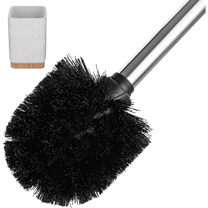 Набір для туалету KADAX: щітка для унітазу з тримачем, квадратна, біла