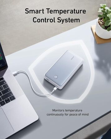 Powerbank Anker 537 PowerCore 24K: 24000mAh, 65W, для ноутбуків та мобільних пристроїв