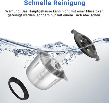 М'ясорубка електрична AMZCHEF для дому з 3 насадками, пристроєм для ковбас та набором кубе | Ідеально для фаршу, ковбасок та домашньої кухні (Сірий)