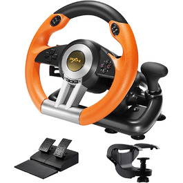 PXN V3II Racing Wheel - Ігрове кермо для PS3/PS4, Xbox, Nintendo Switch та PC, рожеве