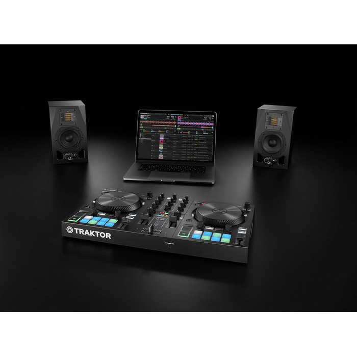 Native Instruments Traktor Kontrol S2 MK3 DJ контролер: 2 канали, 16 педів, вбудована звукова карта, Traktor Pro 4