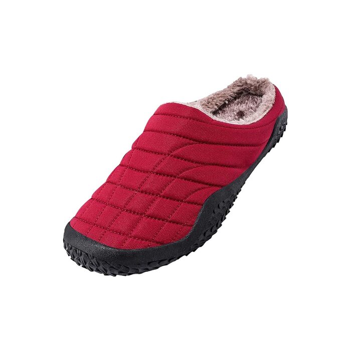 Чоловічі теплі халапи з овечої шкіри, м'які та зручні, червоні, розмір 42