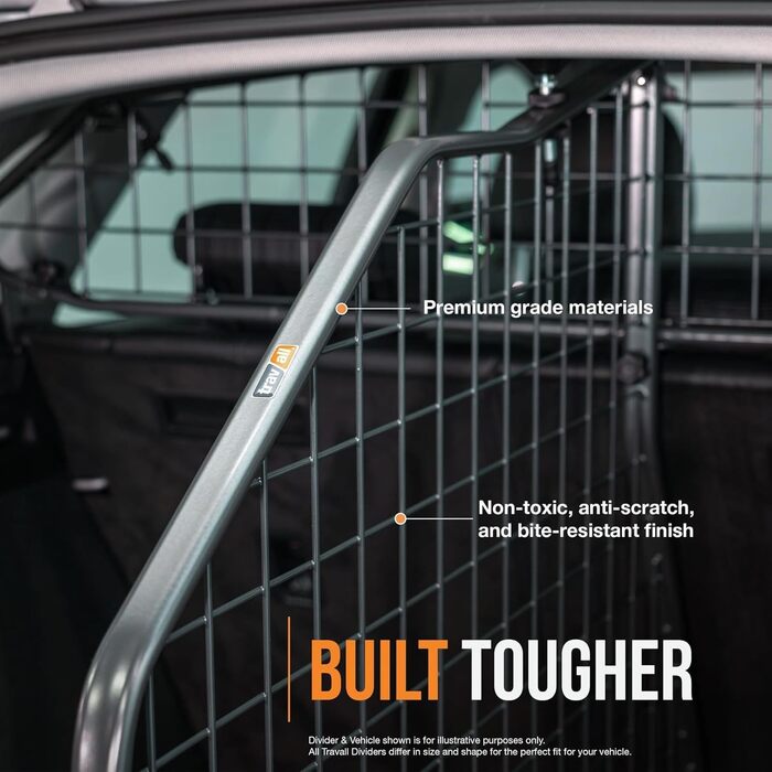 Сітка для собак Travall BMW X5 (2018-) - сталева перегородка для транспортування собак та багажу
