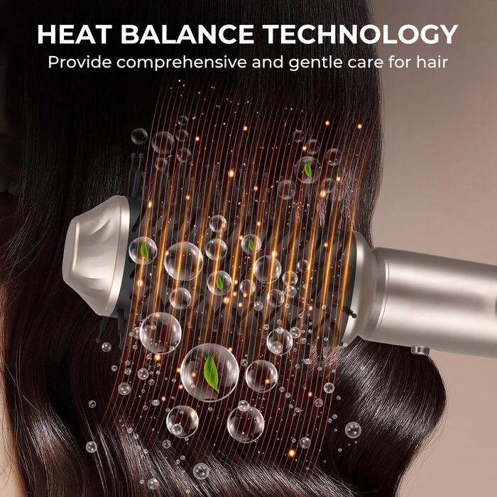 Airstyler 5 в 1: Фен-щітка, плойка для локонів, випрямляч волосся, чорний (Platin-gold)