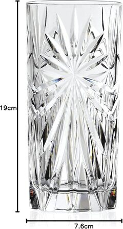 Набір з 6 келихів для шампанського/просекко RCR, 160 мл, кришталево-прозорі, стійкі до миття в посудомийній машині, для весілля/день народження