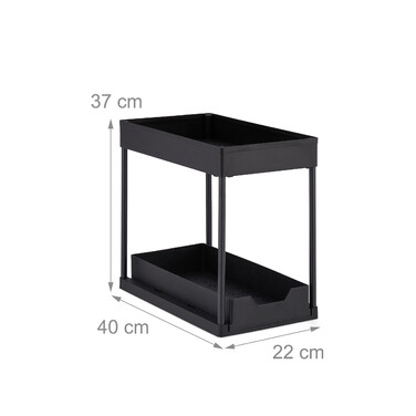 Relaxdays Under Sink Shelf with 2 Tiers