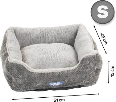 Килимок для кота Wallace & Jones Dunrobin, сірий, S, 51 x 46 x 15 см | Міцний, зручний | Для домашніх тварин