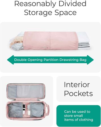 Набір органайзерів для одягу BAGSMART 6 шт. з мішком для білизни - набір кубиків для подорожей, рюкзака, валізи