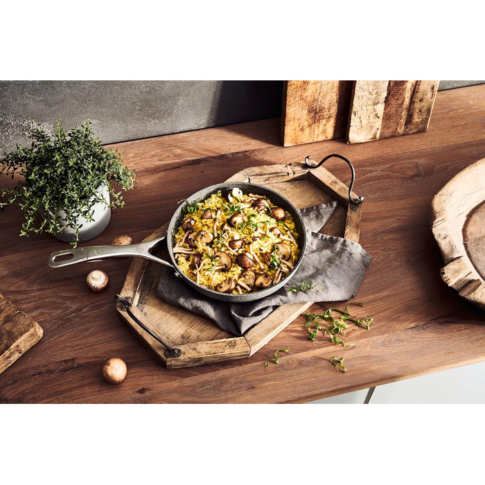 Сковорода BALLARINI Salina з антипригарним покриттям, 24 см, для всіх плит, алюміній, сіра