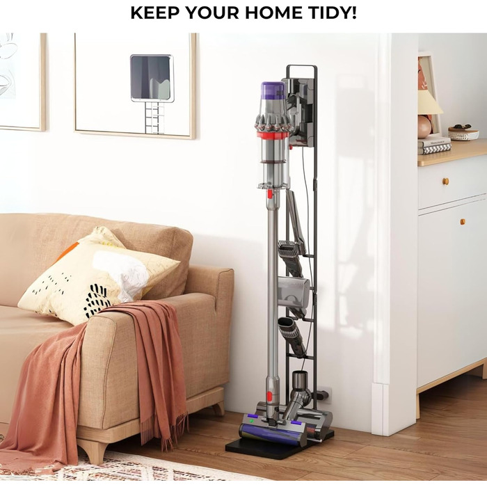 Підставка для пилососів Dyson: V15, V12, V11, V10, V8, V7, V6, DC58, DC59, DC62, DC74. Органайзер для акумуляторних пилососів Dyson. Рама-тримач (S3196)