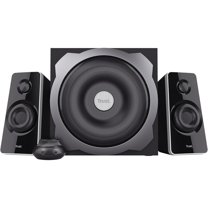 Акустична система Trust Tytan 2.1 - 120 Вт, чорний колір, з сабвуфером, для ПК