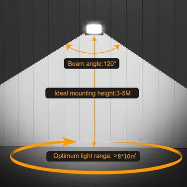 MEIKEE 35W LED Floodlights Outdoor 2 Pack 3000LM Super Bright Outdoor Floodlights IP66 Waterproof LED Floodlight 6500K Cool White LED Spotlight, Outdoor Light for Garden, Courtyards, Garage, Hotel, Sports Field