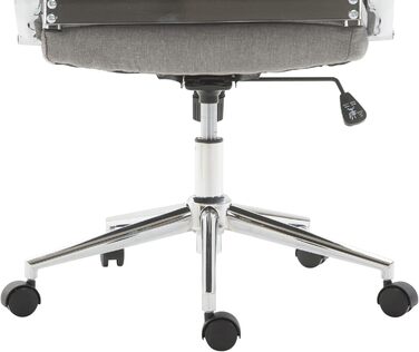 Офісне крісло Kolumbus: ергономічний крісло для офісу та дому, комфортне для тривалої роботи, міцне та довговічне, сірий колір