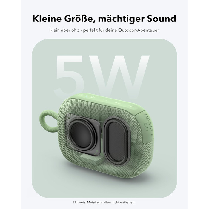 Anker Soundcore Select 4 Go Bluetooth колонка портативна міні водонепроникна IP69 зелена