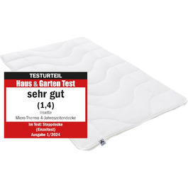 Irisette Micro Thermo Warm Duo Winter Blanket, Quilted Blanket with Soft Microfiber Cover, 220 x 240 cm, Öko Tex Certified, Produced according to German Quality Standard Duo Winter Blanket 240 x 220 cm