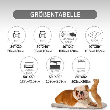 Водонепроникний килимок для собак, 127x152 см. Підходить для великих собак, миючий, для активного відпочинку. Також підходить для котів та як чохол на диван. Колір: сірий+бежевий (темно-сірий+бежевий, 60x80 см)