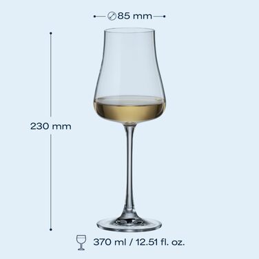 Набір коктейльних склянок Crystal Bohemia (6 шт), 300 мл, миючі в посудомийній машині, стійкі до подряпин, довговічні - розкішні склянки з кришталю, ідеальні для коктейлів, лонгдрінків та стильних заходів