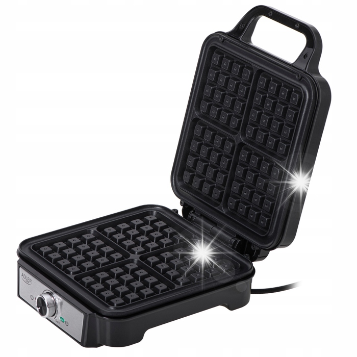 Вафельниця Adler AD 3083, 1800 Вт, швидке випікання, на 4 вафлі