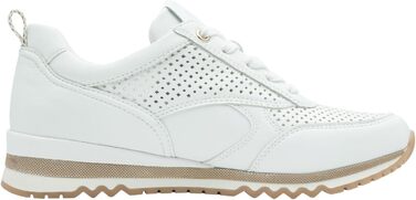 Жіночі кросівки Marco Tozzi, білі, на шнурівці, веганський матеріал (40 EU)
