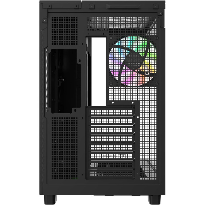 Корпус Thermaltake View 380 XL WS Black (Wood Style) | ATX Mid-Tower з RGB підсвічуванням | Подвійна камера, прихований з'єднувач, встановлений RGB вентилятор, тиха система охолодження, підтримка радіатора 360 мм, дерев'яні акценти