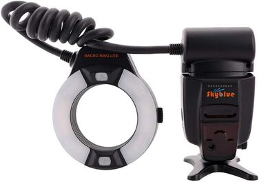 Meike MK-14EXT LED E-TTL кільцева спалах для Canon - 8 адаптерних кілець