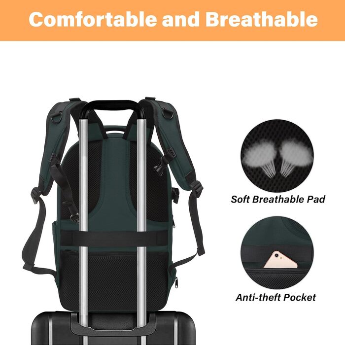 MOSISO Рюкзак для камери, фотосумка для DSLR/зеркальної камери, водонепроникний, з кріпленням для штатива, відділення для ноутбука 15-16 дюймів, сумісний з Canon/Nikon/Sony, смарагдово-зелений (L)