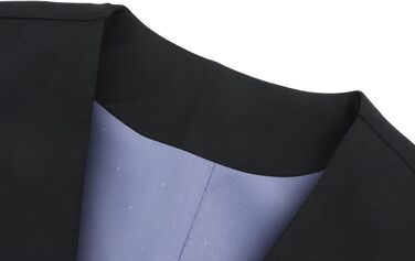 Чоловіча жилетка Allthemen з V-подібним вирізом, однобортна, Slim Fit, для ділового костюма, чорна