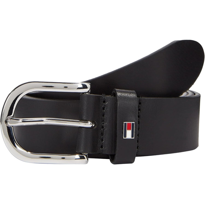 Жіночий шкіряний ремінь Tommy Hilfiger New Danny Belt, колір: Чорний (Masters Black)
