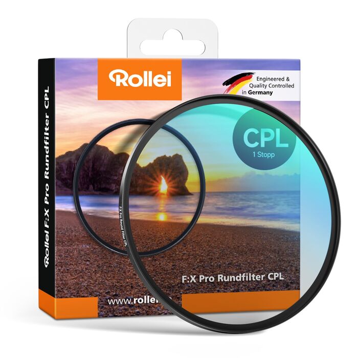 Поляризаційний фільтр Rollei F:X Pro CPL 82 мм - для об'єктивів камери, висока якість зображення, без відблисків