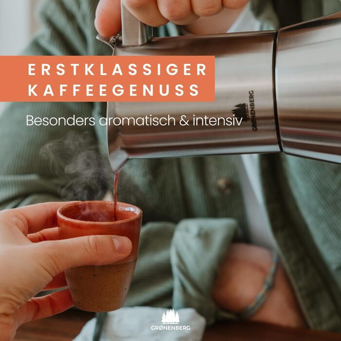 Espresso Maker | High-Quality Espresso Maker Suitable for Induction Made from High-Quality Stainless Steel | Moka Pot for Coffee Lovers