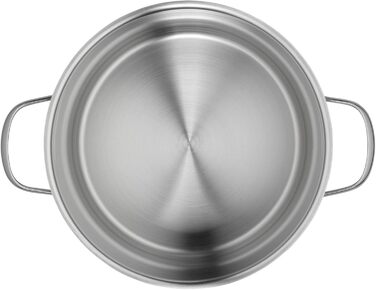 Каструля WMF Provence Plus для супу з овочами, 24 см, склокришка, 8.8 л, Cromargan нержавіюча сталь, велика каструля, підходить для духовки