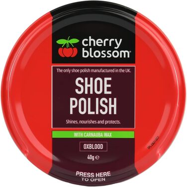 Cherry Blossom Shoe Polish Paste - Oxblood