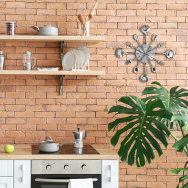 Relaxdays Wall Clock Cutlery