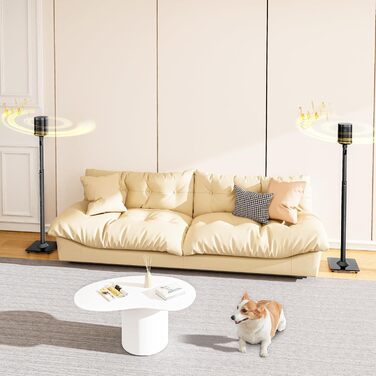 Підставка для колонок ELIVED для Sonos One, One SL, Play: 1, Era 100, регульована висота 88,8-110,3 см, пара, EV5024