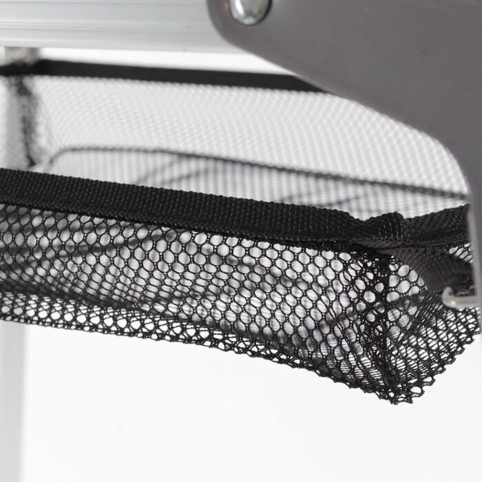 Складний кемпінговий столик Wiltec 70x69 см з алюмінієвою рамою та сумкою для транспортування - садовий, похідний, складаний стіл