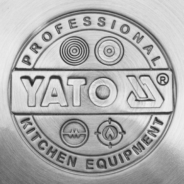 Каструля традиційна Yato 11,1 л, нержавіюча сталь, 28 см, з керамічним покриттям