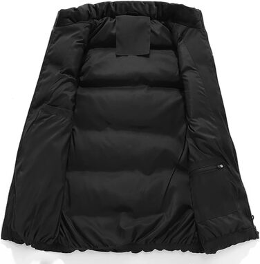 Чоловічий зимовий жилет - тепла степкова куртка без рукавів, чорний, XL | Жилети для чоловіків