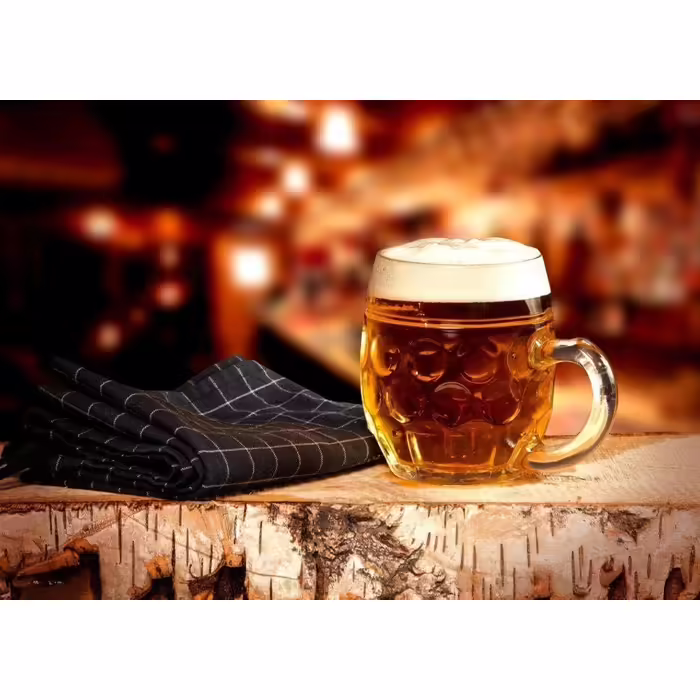 Oberglas Tübingen Eye Can Beer Mug without Pressure Pad/Sign I 6-Piece Beer Mug Set, 500 ml with Fill Line I Stable Beer Mug I Soda Lime Glass Beer Glasses I Beer Stein Dishwasher Safe